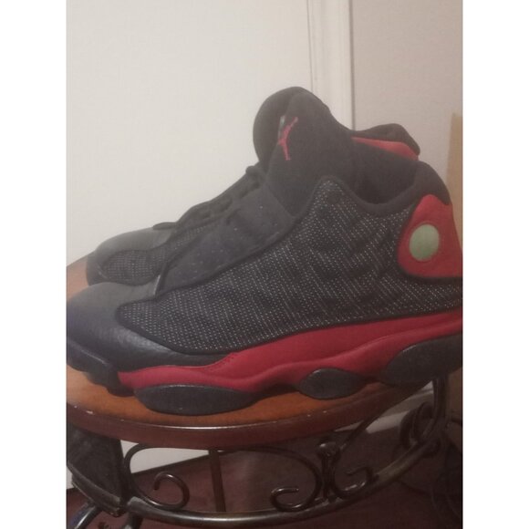 Men's Nike Air Jordan 13 Retro Bred 2017 Size 9.5 41457-004 Black Red - Picture 11 of 15
